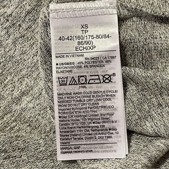 GAP Softspun Long Open Front Cardigan in Light Heather Gray - Picture 6 of 6